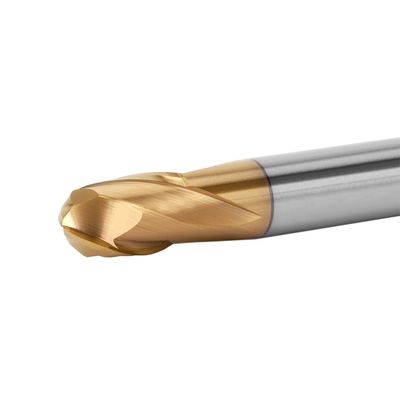 Solid Carbide 4 Flute 30 Degree Spiral Angle Ball Nose End Mills