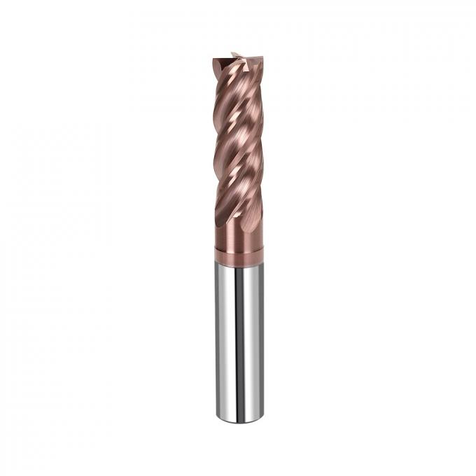 4 Flute 38 Spiral Angle Tungsten Carbide Flat Endmills for Steel