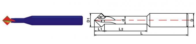 OEM ODM Solid Carbide Double Side Chamfer Endmills for Aluminum