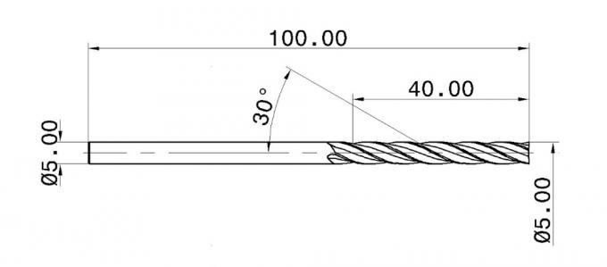 4 Flutes Extra Long Tungsten Carbide Endmill for Aluminum